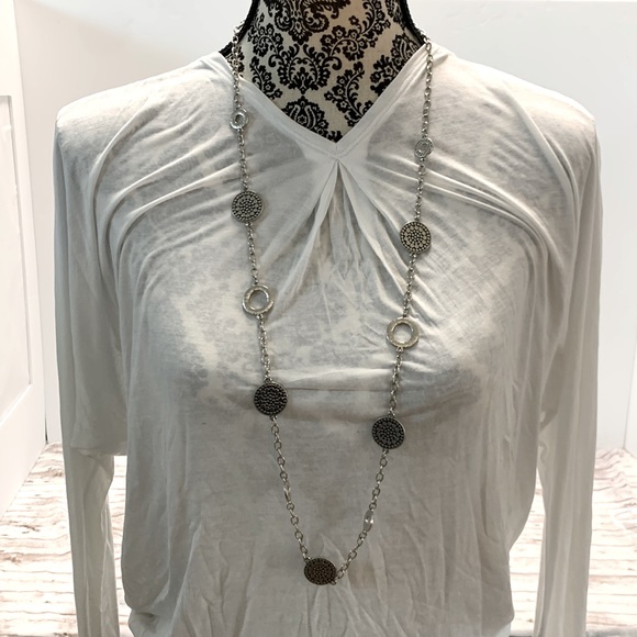 Chico's Jewelry - Chico’s long silver necklace